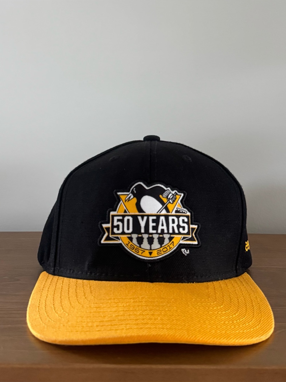 Reebok Licensed Pittsburgh Penguins 50th Anniversary Snapback Cap
